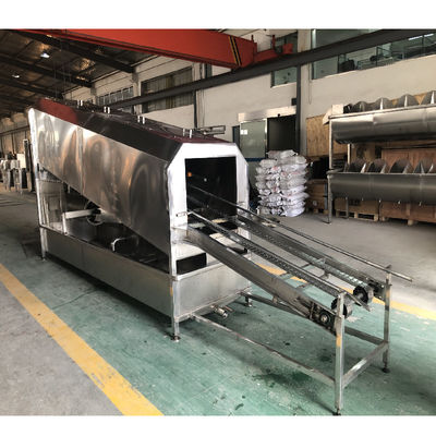 300-1000 Bph Kapasitas Chicken Slaughter Line Large Cage Washer Dibuat dari 304 stainless steel