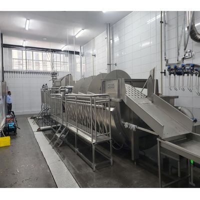 380V Mesin Tukang Daging Unggas Spiral Chicken Chiller Mesin Disesuaikan